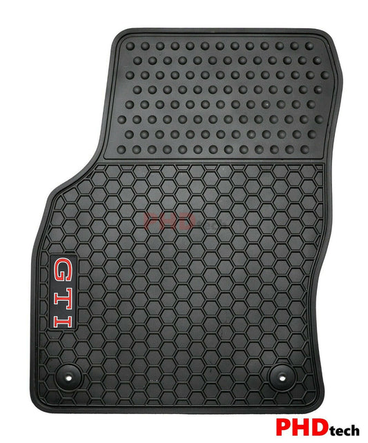 All Weather Rubber Car Floor Mats fit VW Golf GTI MK8 Volkswagen--Red GTI
