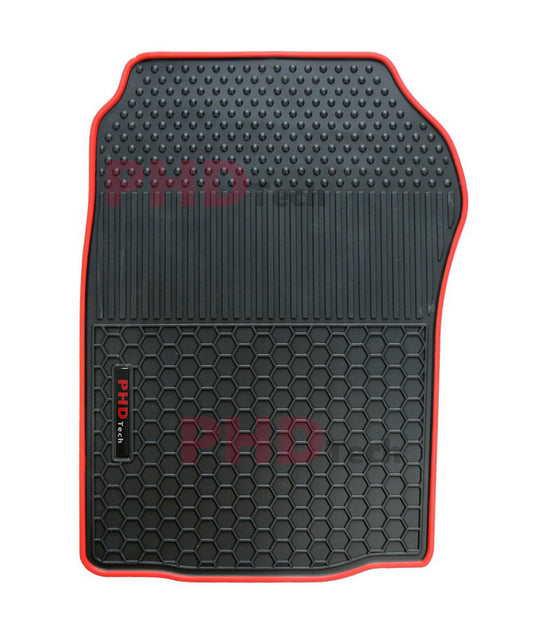 ***Discount for quick sell*** All Weather Rubber Car Floor Mats Fit Toyota Landcruiser Prado 150 Land Cruiser 2013-2024 Red Trim