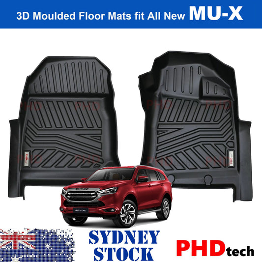 ISUZU MUX MU-X MY21+ 2021~ONWARD 3D MOULDED CAR FLOOR MATS All New Front Row Mats ONLY