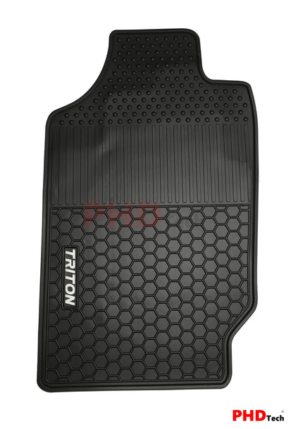 All Weather Rubber Car Floor Mats fit MITSUBISHI Triton MQ/MR Dual Cab 2015-2023