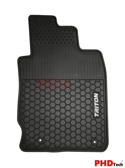 All Weather Rubber Car Floor Mats fit MITSUBISHI Triton MQ/MR Dual Cab 2015-2023