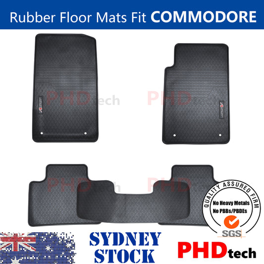 Quality All Weather Rubber Floor Mats fit Holden Commodore  SSV VF Series 1 & 2