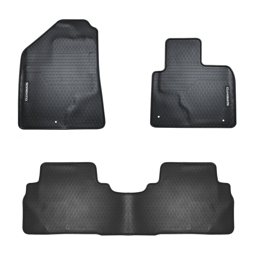 All Weather Rubber Car Floor Mats Fit Kia Sorento UM 2015 - 2020