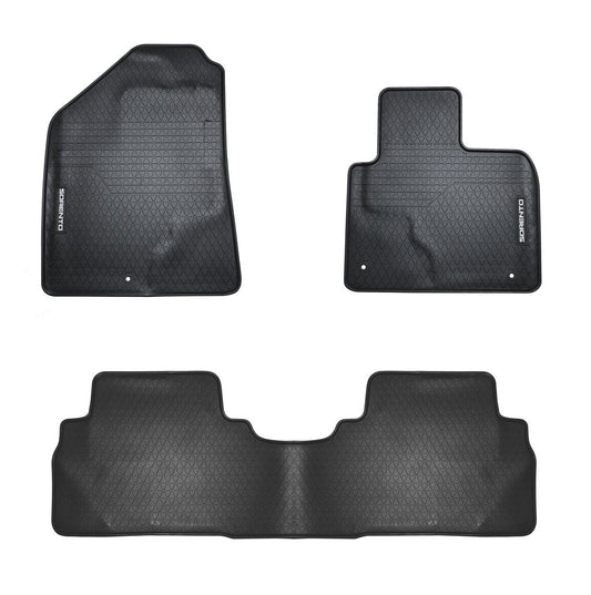 All Weather Rubber Car Floor Mats Fit Kia Sorento UM 2015 - 2020