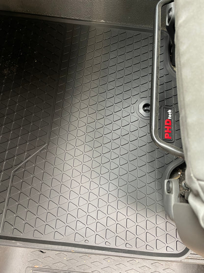 Fit Toyota Hiace Van 2019 + Front Set Only Tailor Made All Weather Rubber Floor Mats