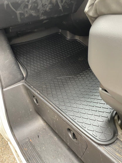 Fit Toyota Hiace Van 2019 + Front Set Only Tailor Made All Weather Rubber Floor Mats