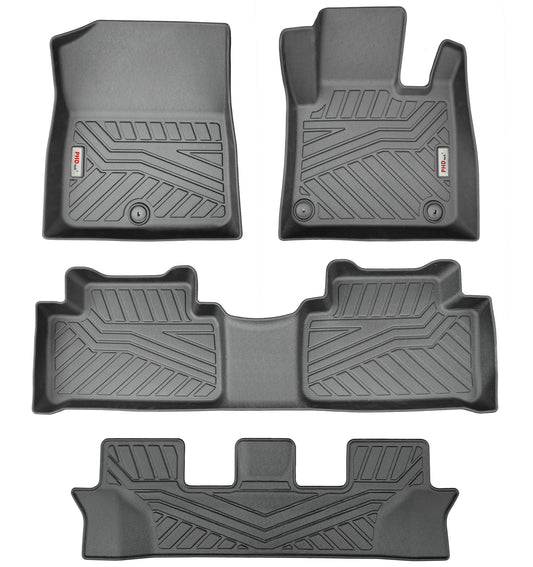 3D Moulded Car Floor Mats fit KIA Sorento 2020~Onwards 3 Row Full Set