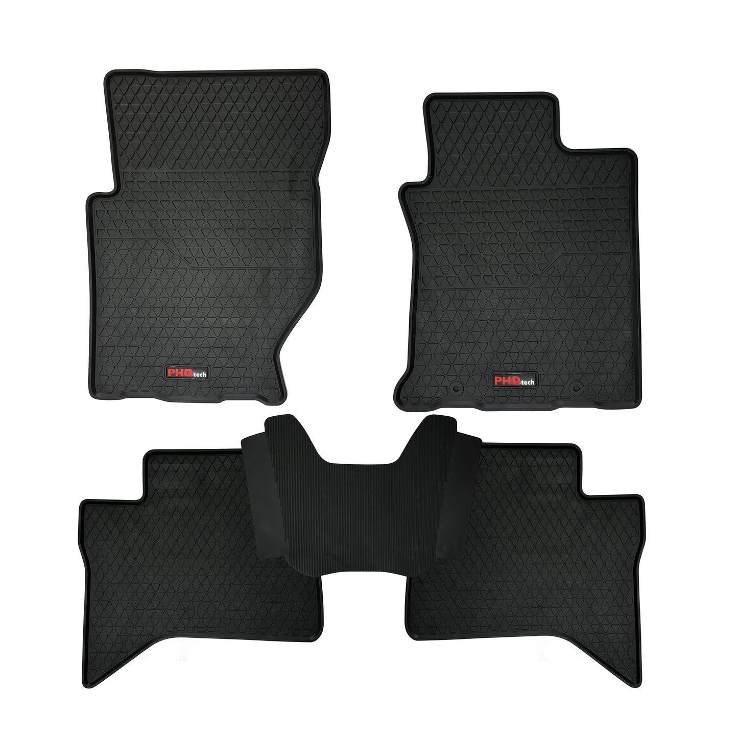 All Weather Rubber Car Floor Mats fit MITSUBISHI Triton MV Dual Cab 2024 ~Onward