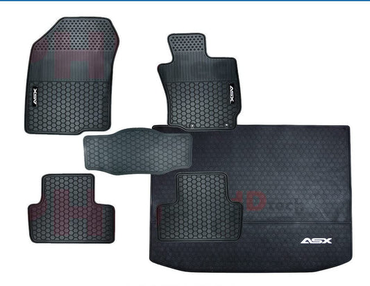 All Weather Rubber Car Floor Mats & Boot Liner Set fit MITSUBISHI ASX 2010-2022