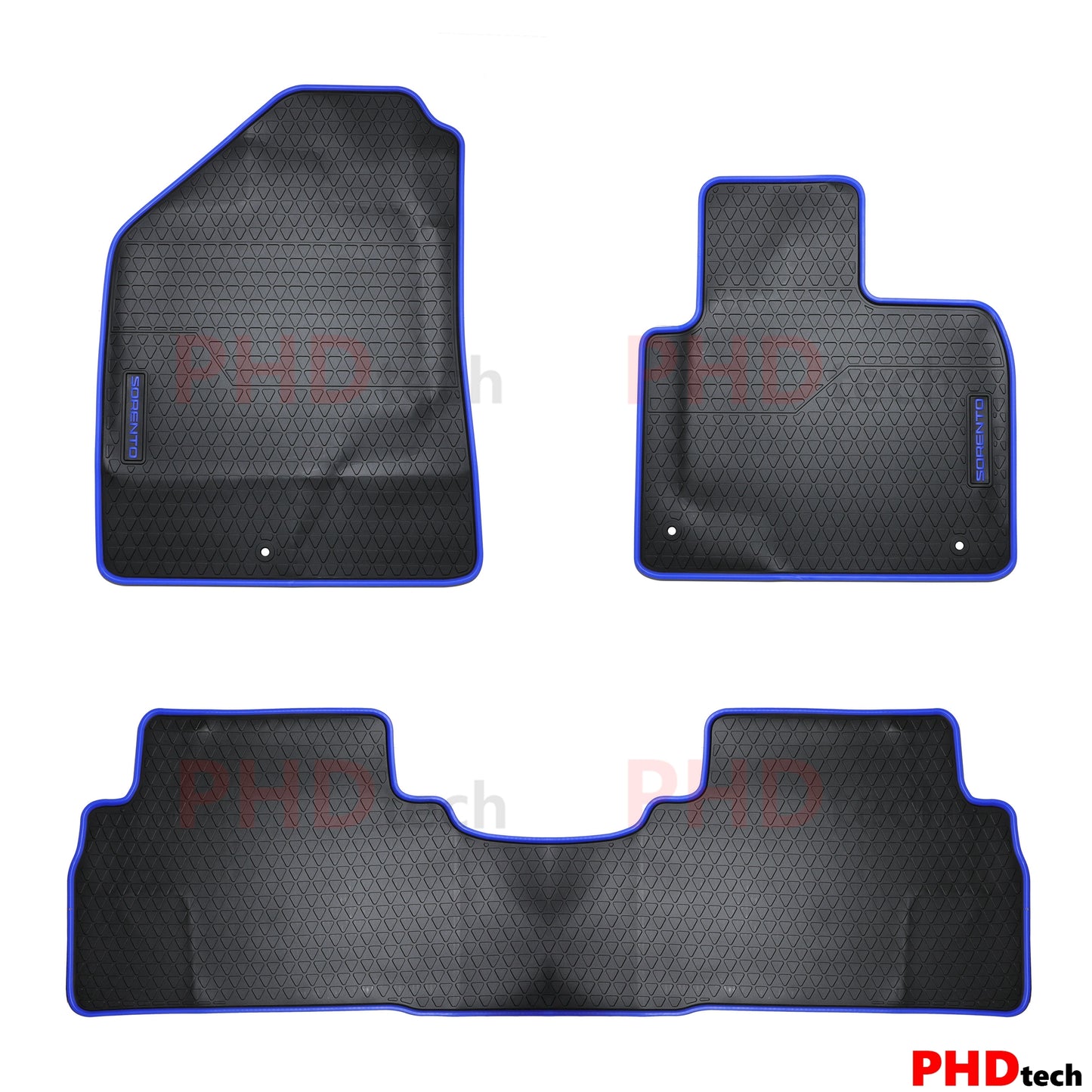 All Weather Rubber Car Floor Mats Fit Kia Sorento UM 2015 - 2020