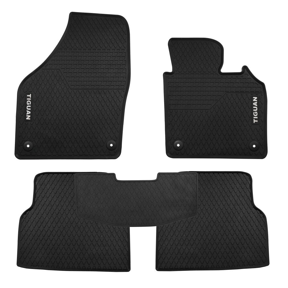 All Weather Rubber Car Floor Mats Set fit VW Tiguan 2007-2016 5N