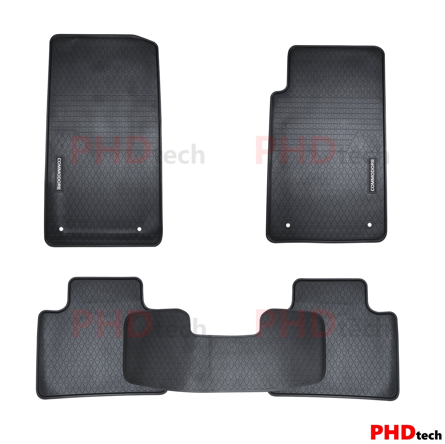 Quality All Weather Rubber Floor Mats fit Holden Commodore VF Series 1 & 2