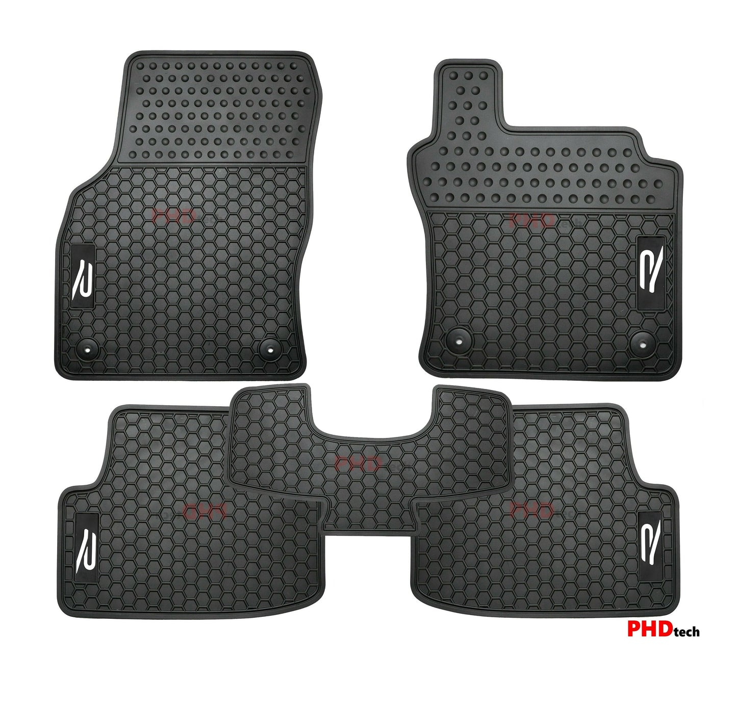 All Weather Rubber Car Floor Mats fit VW Golf R MK8 Volkswagen-white R