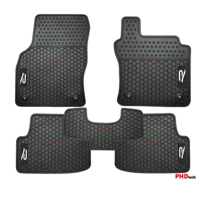 All Weather Rubber Car Floor Mats fit VW Golf R MK8 Volkswagen-white R