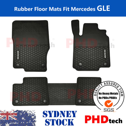 All Weather Rubber Car Floor Mats Fit Mercedes Benz GLE W166 AMG 2012~2019