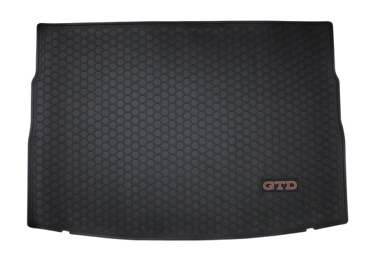 All Weather Rubber Car Boot Liner Set fit VW Golf GTD MK8 Volkswagen --red GTD logo