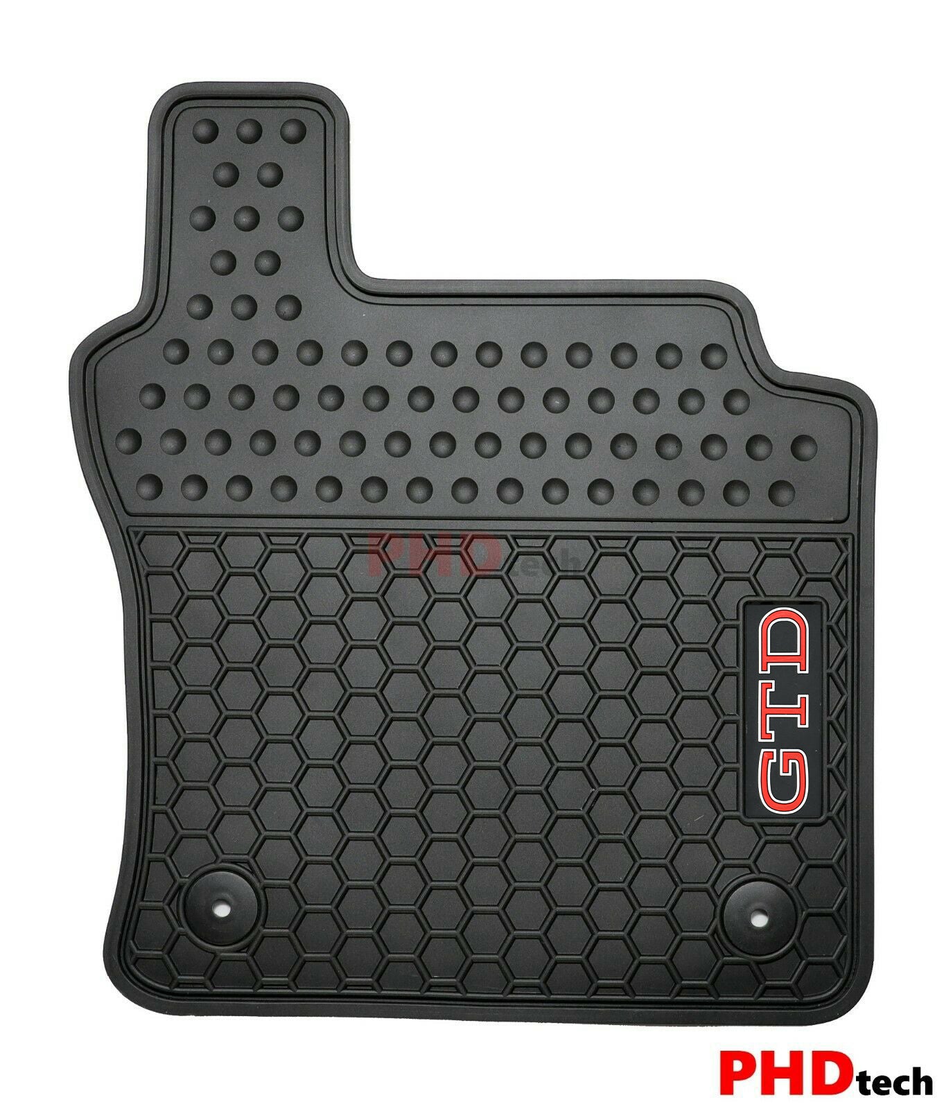 All Weather Rubber Car Floor Mats fit VW Golf GTD MK8 Volkswagen--Red GTD