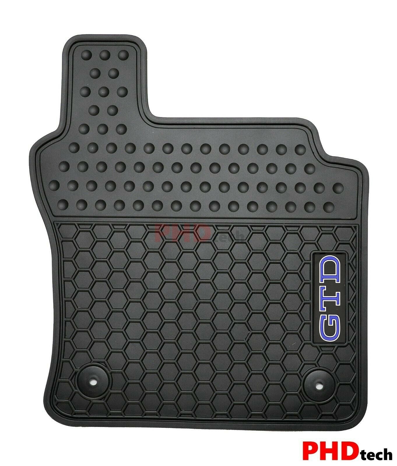 All Weather Rubber Car Floor Mats fit VW Golf GTD MK8 Volkswagen--Blue GTD