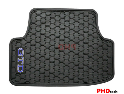 All Weather Rubber Car Floor Mats fit VW Golf GTD MK8 Volkswagen--Blue GTD