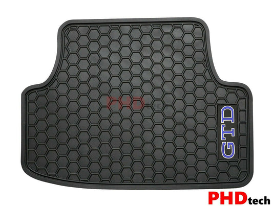 All Weather Rubber Car Floor Mats fit VW Golf GTD MK8 Volkswagen--Blue GTD