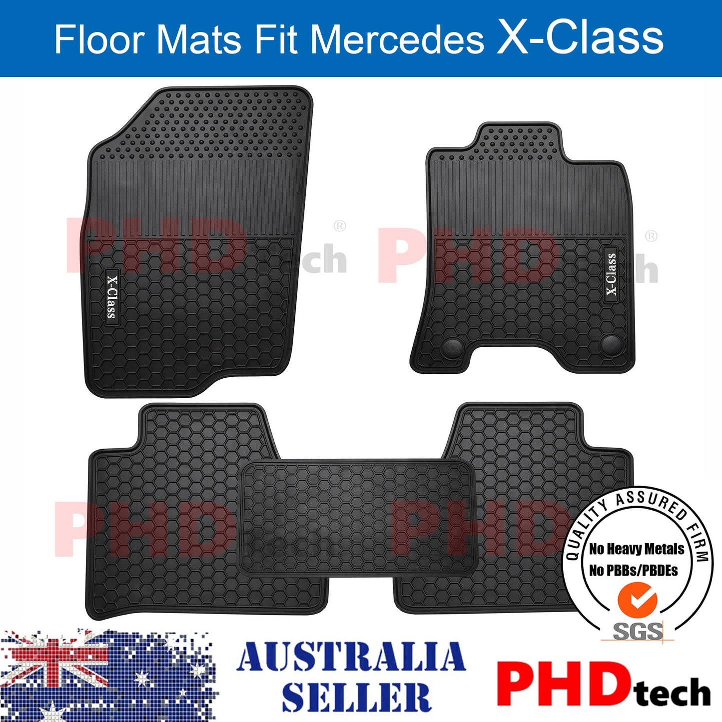 ***Pre-Order**All Weather Rubber Car Floor Mats Fit Mercedes Benz X-Class X Class 2018~2022