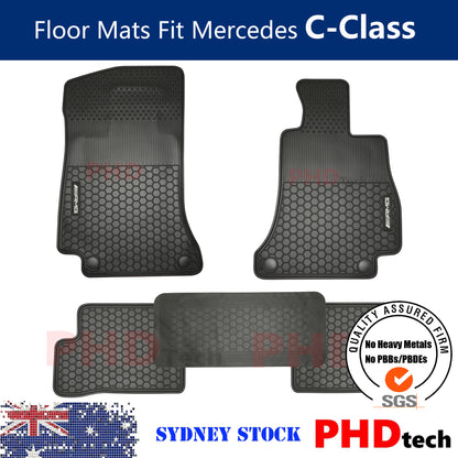 ***Pre-Order***All Weather Rubber Car Floor Mats Fit Mercedes Benz AMG C Class C-Class W205