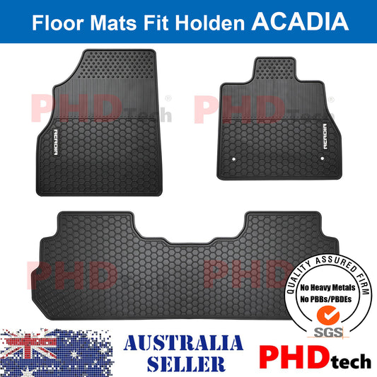 ***Pre-Order***All Weather Rubber Car Floor Mats Fit Holden Acadia 2018-2022