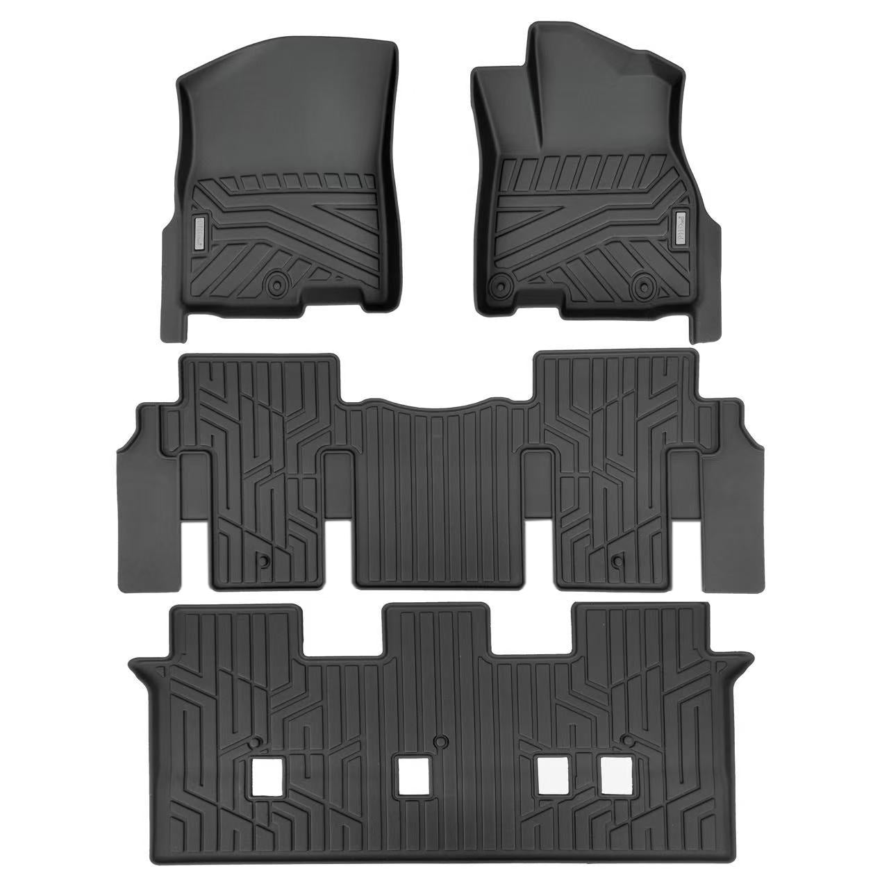 3D Moulded Car Floor Mats fit KIA Carnival KA4 2020~Onward 1st 2nd & 3rd row mats (NOT for Hybrid）