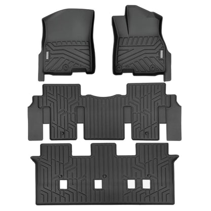 3D Moulded Car Floor Mats fit KIA Carnival KA4 2020~Onward 1st 2nd & 3rd row mats (NOT for Hybrid）