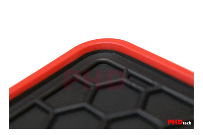 All Weather Rubber Boot Liner fit MITSUBISHI ASX 2010-2022 Red Trim