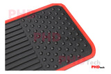 All Weather Rubber Car Floor Mats & Boot Liner Set fit MITSUBISHI ASX 2010-2022 Red Trim
