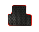 All Weather Rubber Car Floor Mats & Boot Liner Set fit MITSUBISHI ASX 2010-2022 Red Trim
