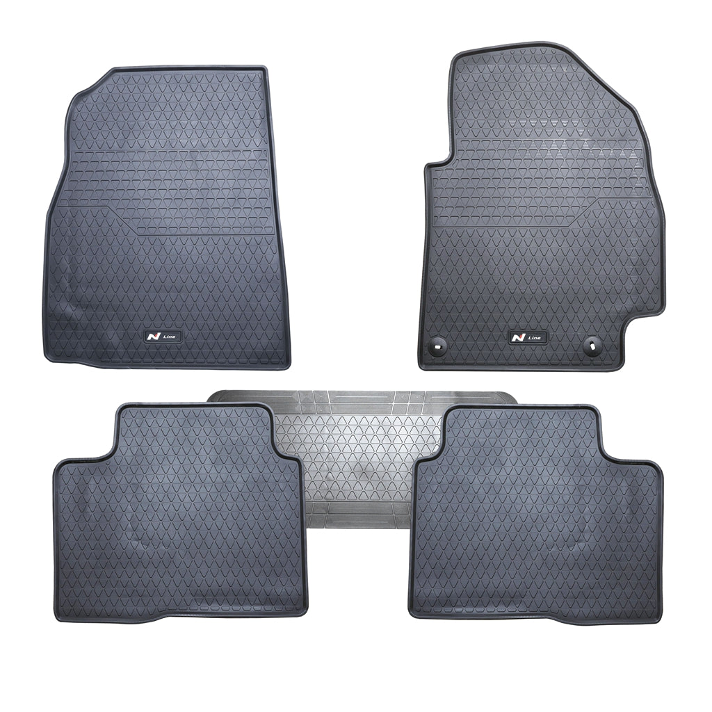 All Weather Rubber Car Floor Mats Fit HYUNDAI KONA N-Line N Line 2023~Onwards
