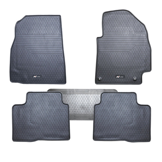 All Weather Rubber Car Floor Mats Fit HYUNDAI KONA N-Line N Line 2023~Onwards