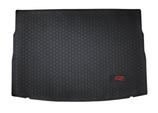 All Weather Rubber Car Boot Liner Set fit VW Golf R MK8 Volkswagen R-Line--Red R