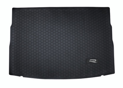 All Weather Rubber Car Floor Mats + Boot Liner Set fit VW Golf R MK8 Volkswagen R-Line--White R
