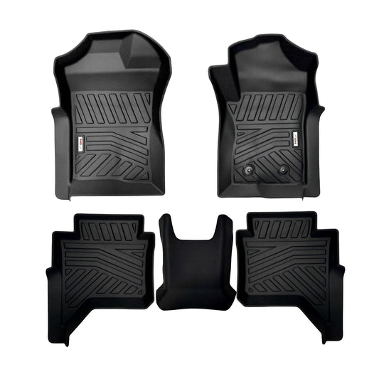 3D Moulded Car Floor Mats fit Ford Ranger Dual Cab Jul. 2022~Onwards XL XLS XLT Sport Wildtrak Raptor