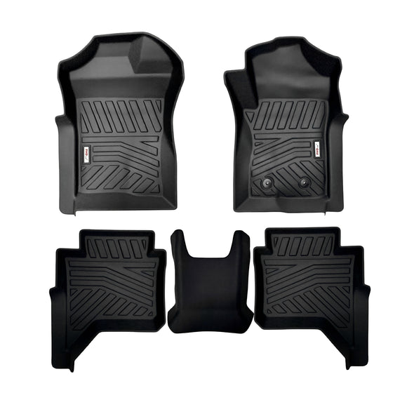3D Moulded Car Floor Mats fit Ford Ranger Dual Cab Jul. 2022~Onwards XL XLS XLT Sport Wildtrak Raptor
