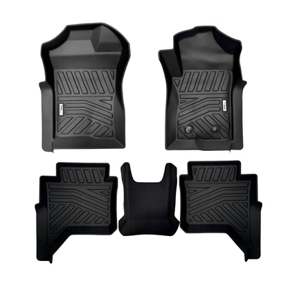 3D Moulded Car Floor Mats fit Ford Ranger Dual Cab Jul. 2022~Onwards XL XLS XLT Sport Wildtrak Raptor
