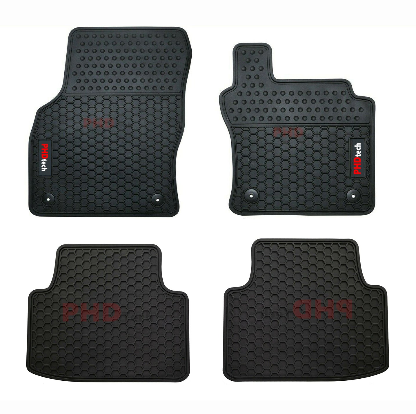 All Weather Rubber Car Floor Mats fit VW Volkswagen Tiguan AllSpace All Space 2017~Onwards