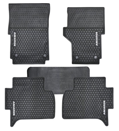 All Weather Rubber Car Floor Mats Fit VW Amarok 2011-2023 Volkswagen