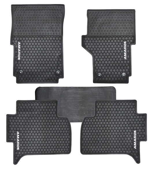 All Weather Rubber Car Floor Mats Fit VW Amarok 2011-2023 Volkswagen