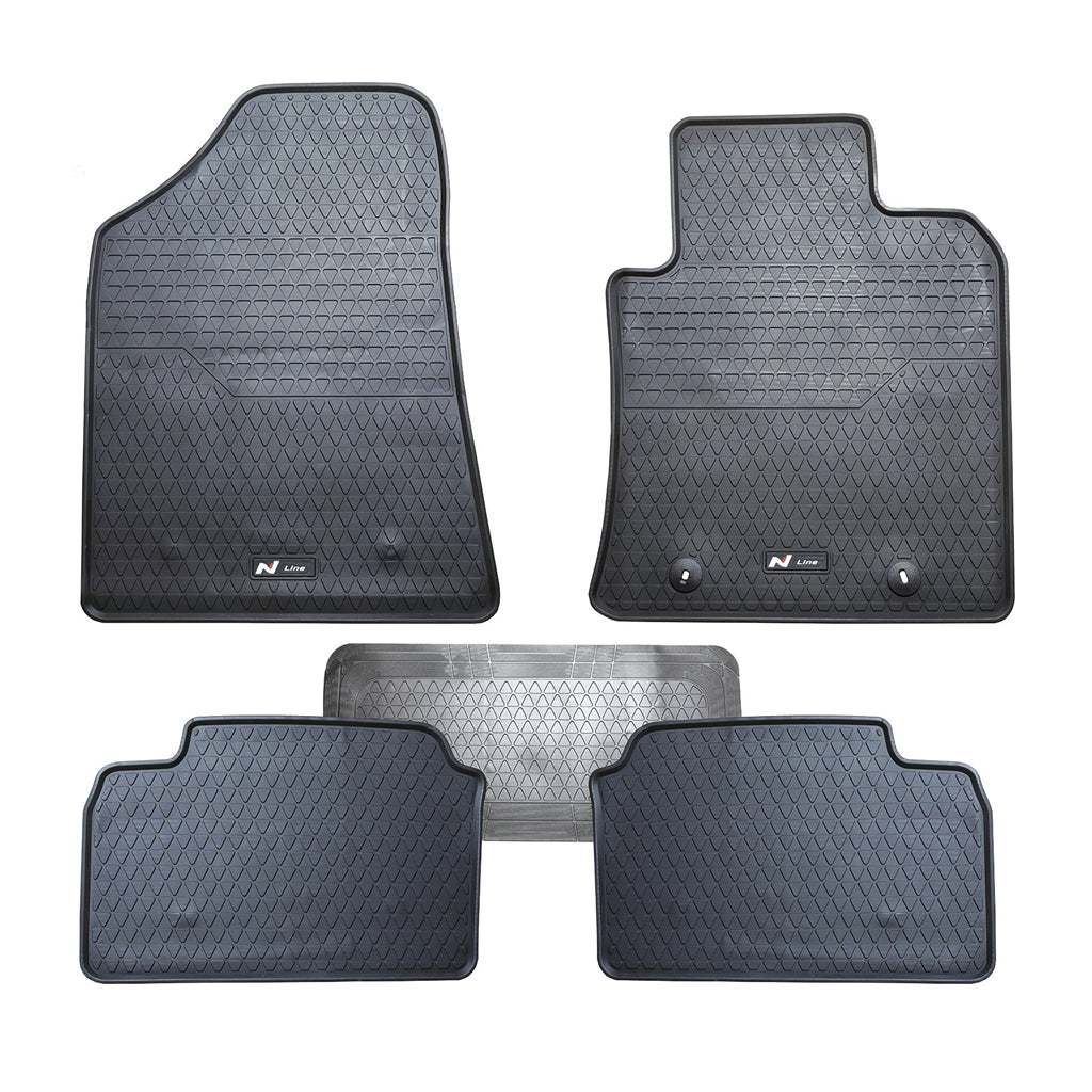 All Weather Rubber Car Floor Mats Fit Hyundai Hatchback i30 N N-Line PD 2017-ONWARD