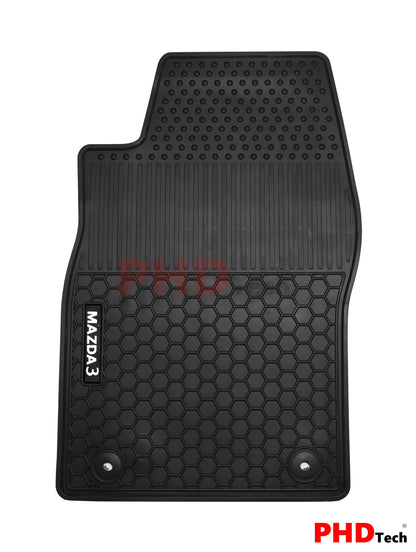 All Weather Rubber Car Floor Mats Fit Mazda 3 Mazda3 BP G20 G25 Hatch & Sedan 2019~