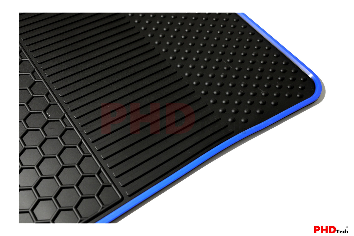 All Weather Rubber Car Floor Mats Fit ISUZU D-MAX Dual Cab DMAX 2021~ Blue Trim