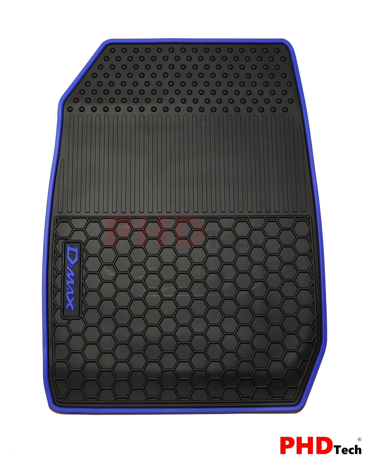 All Weather Rubber Car Floor Mats Fit ISUZU D-MAX Dual Cab DMAX 2021~ Blue Trim