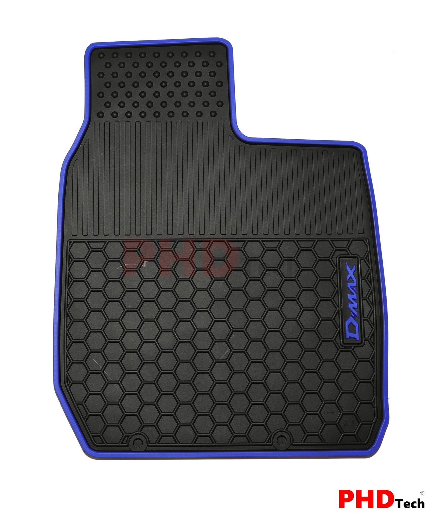 All Weather Rubber Car Floor Mats Fit ISUZU D-MAX Dual Cab DMAX 2021~ Blue Trim