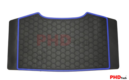 All Weather Rubber Car Floor Mats Fit ISUZU D-MAX Dual Cab DMAX 2021~ Blue Trim