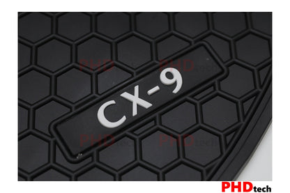 Mazda CX-9 CX9 2017-onwards Premium Quality All Weather Rubber Car Floor Mats 3 rows 9 pieces