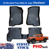 3D Moulded TPE Car Floor Mats fit Jeep Gladiator 2020~Onwards